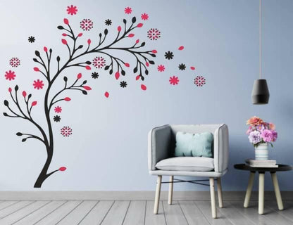 Colorful Plant Rose Flower Wall Sticker