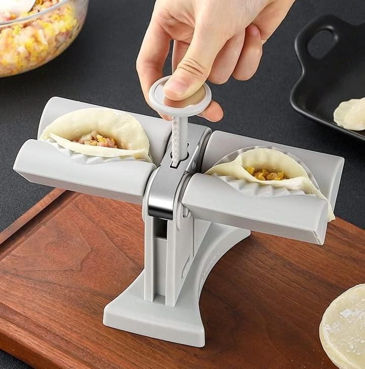 Double Head Automatic Dumpling Maker Mold Machine