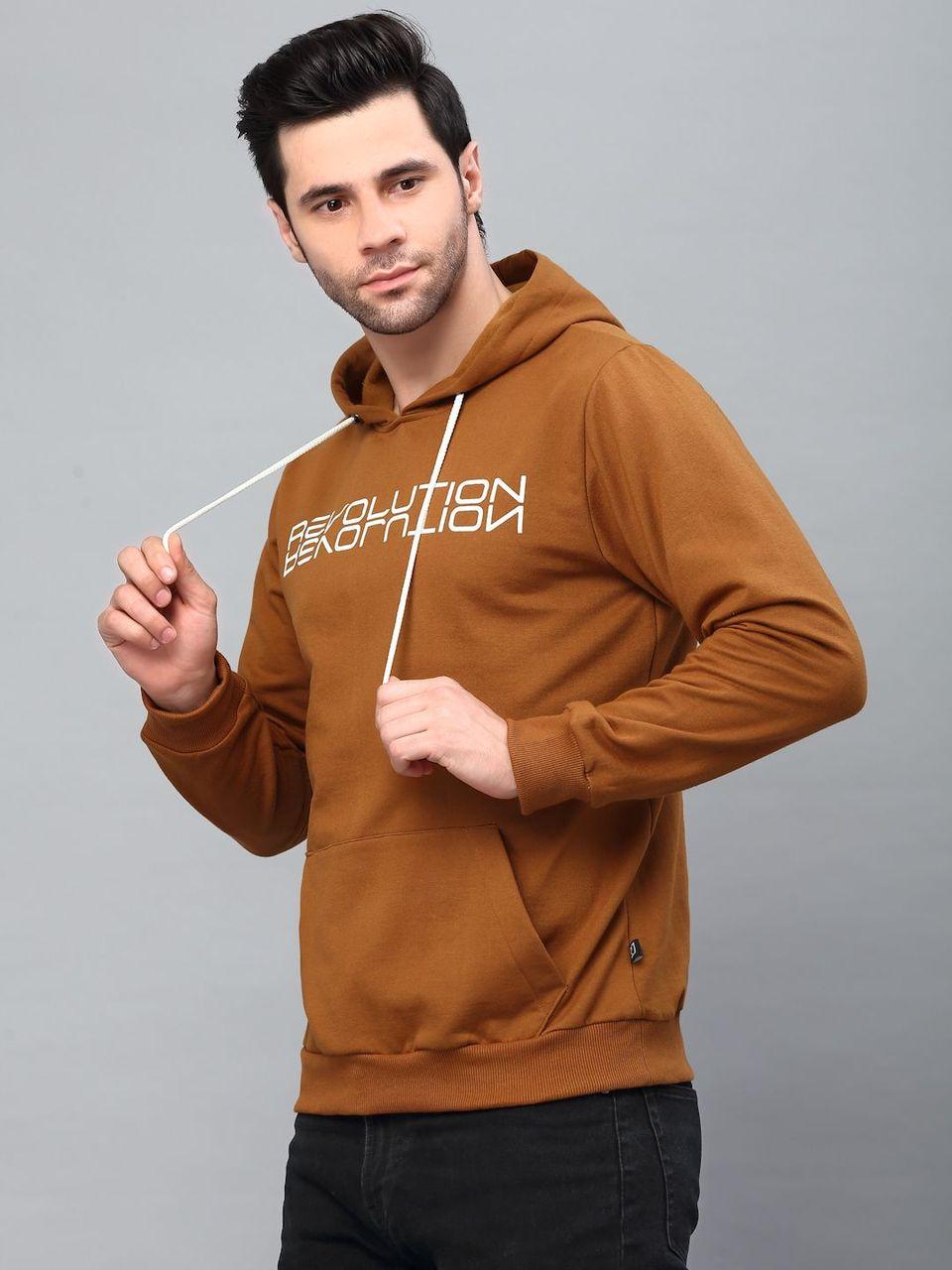 Fleece Printed Full Sleeves Regular Fit Sweatshirts