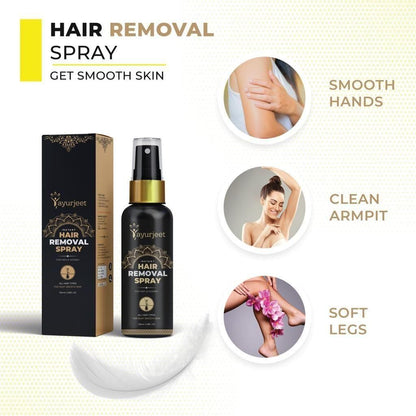 Ayurjeet Herbal Hair Removal Spray Foam (Pack of 1)