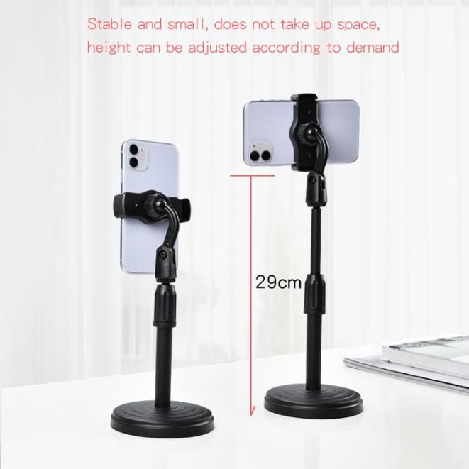 Height-Adjustable Mobile Stand for Table - Desktop Phone Holder