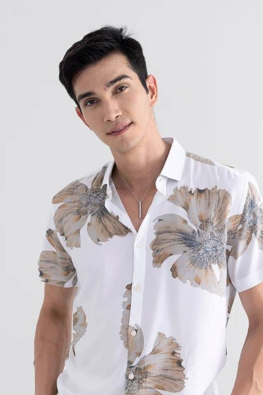 Latest Men's Printed Cotton Shirt