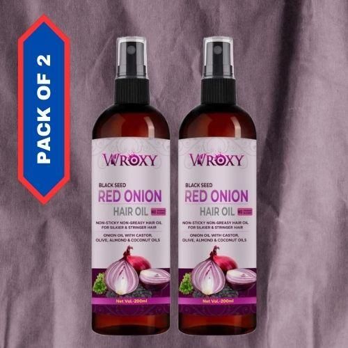 Wroxy Onion Black Seed Hair Oil (Pack of 2)