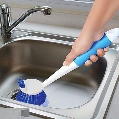 Handy Sink and Dish Brush for Kitchen Cleaning