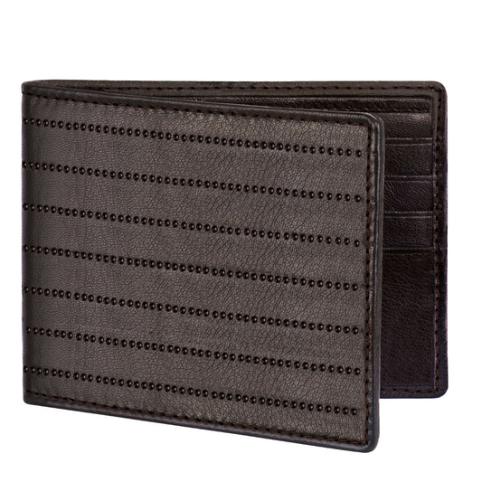 Stylish Dark Brown RFID Leather Wallet for Men